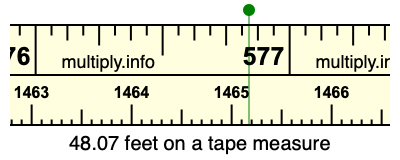 48.07 feet on a tape measure