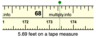 69 cm in feet best sale