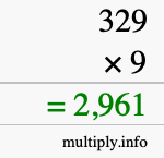 How to calculate 329 times 9 using long multiplication How to calculate 329 times 9 using long multiplication