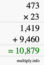 How to calculate 473 times 23 using long multiplication How to calculate 473 times 23 using long multiplication