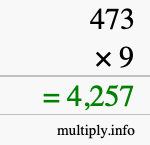 How to calculate 473 times 9 using long multiplication How to calculate 473 times 9 using long multiplication