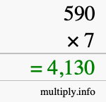How to calculate 590 times 7 using long multiplication How to calculate 590 times 7 using long multiplication