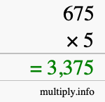 How to calculate 675 times 5 using long multiplication How to calculate 675 times 5 using long multiplication