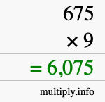 How to calculate 675 times 9 using long multiplication How to calculate 675 times 9 using long multiplication