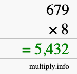 How to calculate 679 times 8 using long multiplication How to calculate 679 times 8 using long multiplication