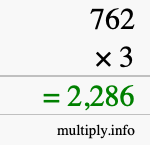 How to calculate 762 times 3 using long multiplication How to calculate 762 times 3 using long multiplication