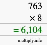 How to calculate 763 times 8 using long multiplication How to calculate 763 times 8 using long multiplication