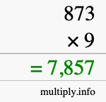 How to calculate 873 times 9 using long multiplication How to calculate 873 times 9 using long multiplication
