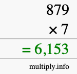 How to calculate 879 times 7 using long multiplication How to calculate 879 times 7 using long multiplication