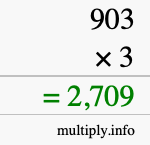 How to calculate 903 times 3 using long multiplication How to calculate 903 times 3 using long multiplication