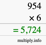 How to calculate 954 times 6 using long multiplication How to calculate 954 times 6 using long multiplication