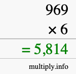 How to calculate 969 times 6 using long multiplication How to calculate 969 times 6 using long multiplication