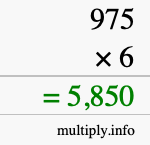 How to calculate 975 times 6 using long multiplication How to calculate 975 times 6 using long multiplication