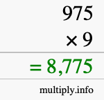 How to calculate 975 times 9 using long multiplication How to calculate 975 times 9 using long multiplication