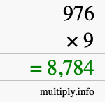 How to calculate 976 times 9 using long multiplication How to calculate 976 times 9 using long multiplication