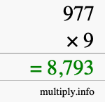 How to calculate 977 times 9 using long multiplication How to calculate 977 times 9 using long multiplication