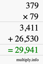 How to calculate 379 times 79 using long multiplication How to calculate 379 times 79 using long multiplication