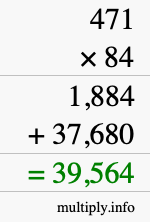 How to calculate 471 times 84 using long multiplication How to calculate 471 times 84 using long multiplication